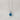 London Blue Topaz Pendant Necklace - 7mm Round