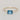 London Blue Topaz Solitaire Ring - East West 7x5 Emerald Cut