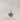 London Blue Topaz Pendant Necklace - 8mm Hexagon